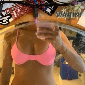 Zaful neon pink bikini top